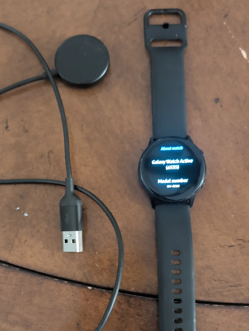 Samsung Black Galaxy Watch Active2 with Charger